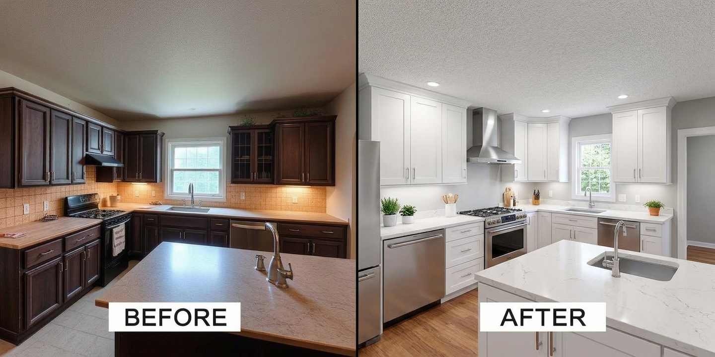 Kitchen Remodel — before and after